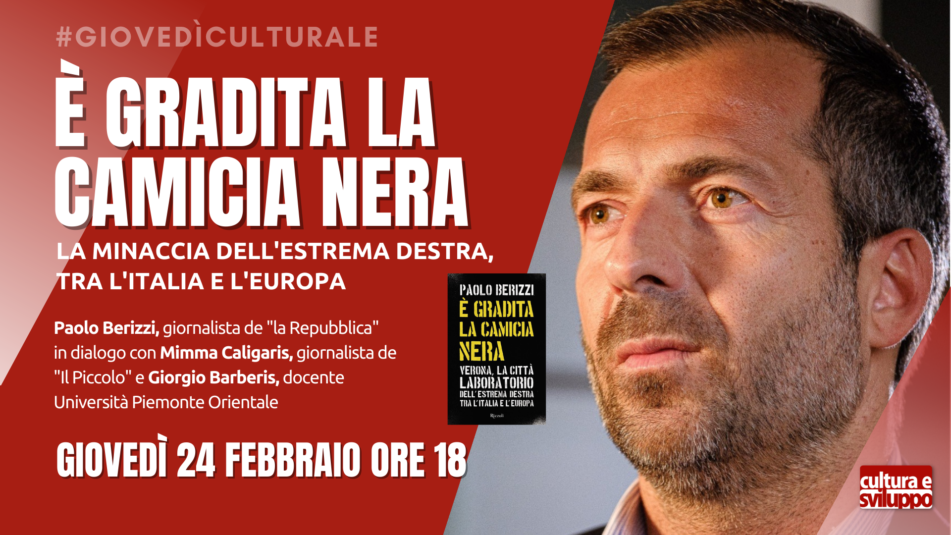 Paolo Berizzi presenta “È gradita la camicia nera”, la minaccia dell’estrema destra tra l’Italia e l’Europa