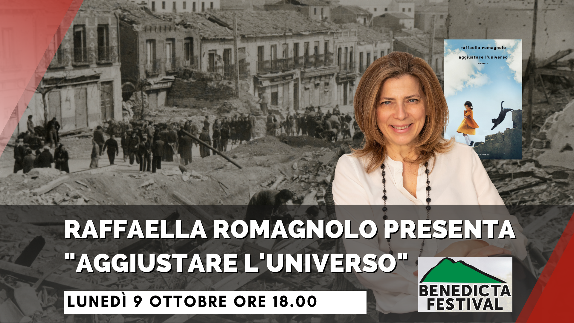 Benedicta Festival – Raffaella Romagnolo presenta “Aggiustare l’universo”